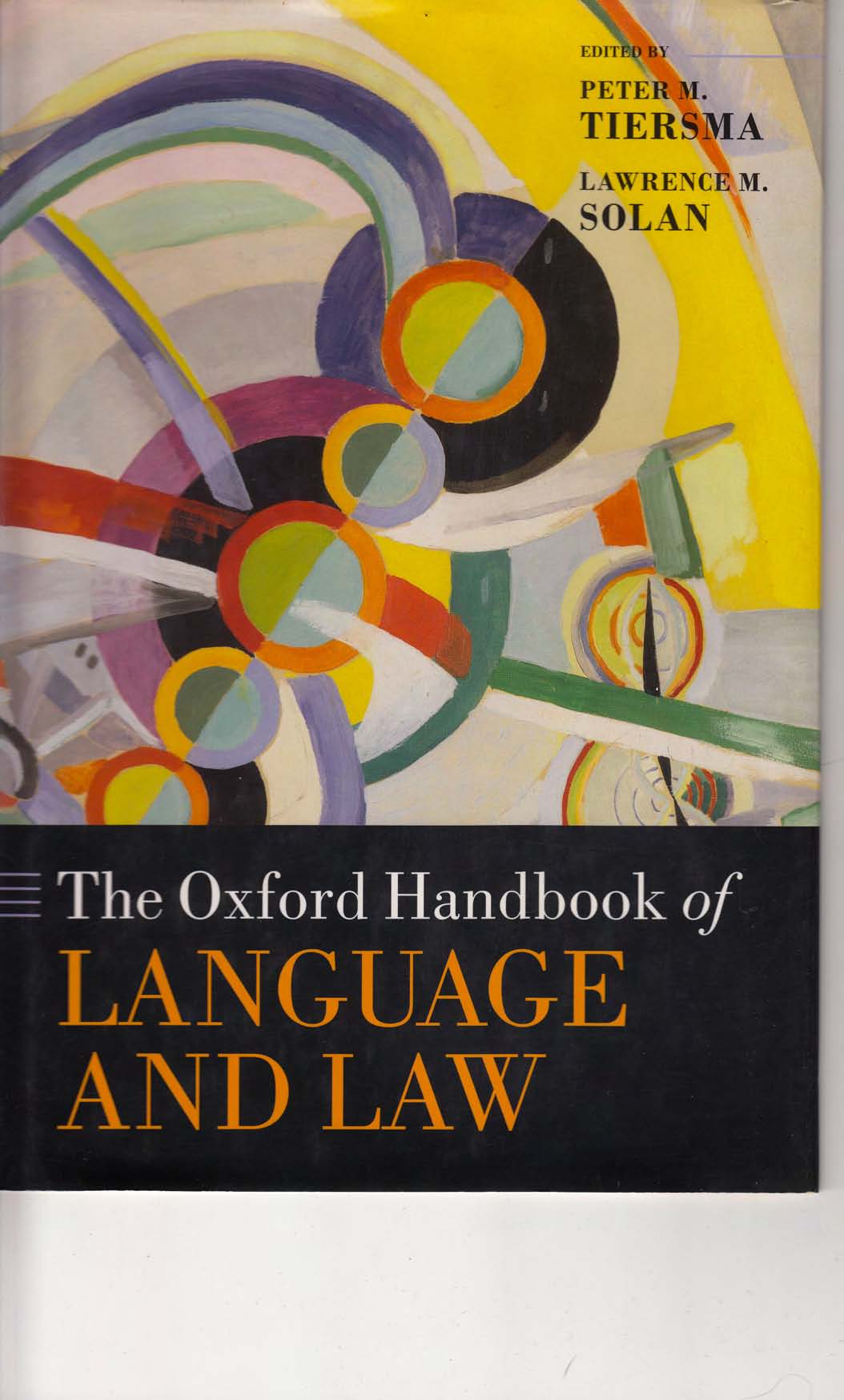 [The Oxford Handbook of Language & Law]
